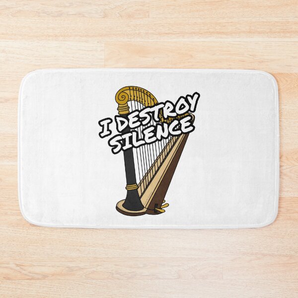 Item preview, I Destroy Silence Harp Player Harpist Orchestra Funny designed and sold by doodlerob.