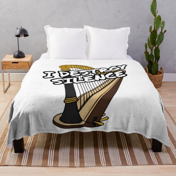 Item preview, I Destroy Silence Harp Player Harpist Orchestra Funny designed and sold by doodlerob.