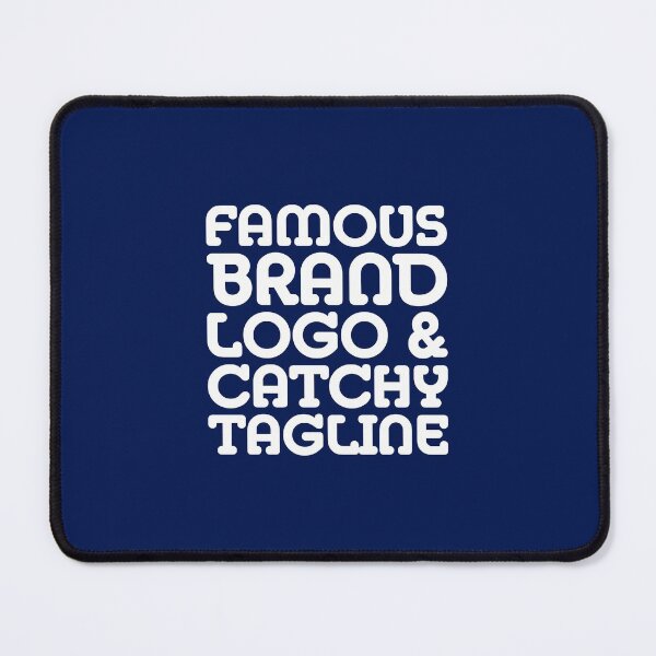 Item preview, Famous brand logo and catchy tagline designed and sold by crazycollective.