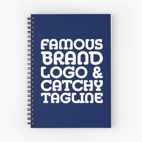 Item preview, Famous brand logo and catchy tagline designed and sold by crazycollective.
