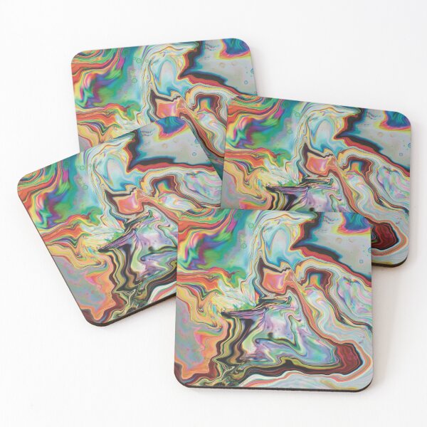 Artikelvorschau, Rainbow Acrylic Pour Liquid Art entworfen und verkauft von PeaceNinja.