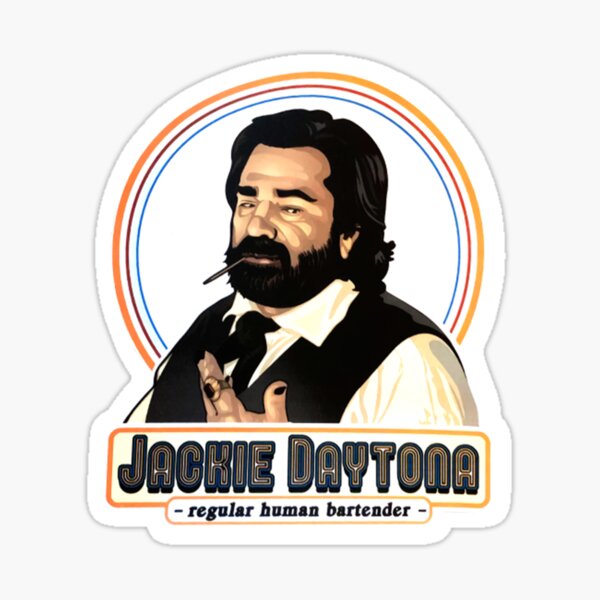 Aperçu de l'œuvre T-shirt Jackie DaytonaJackie Daytona Regular Human Bartender vintage créée et vendue par MCircus.