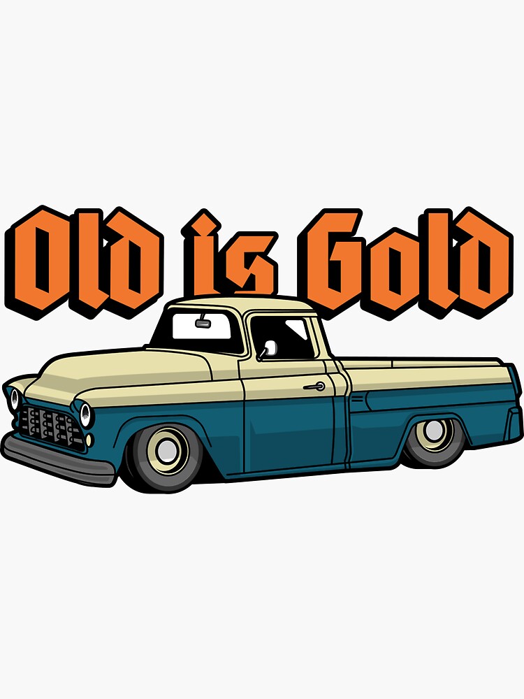 "old is gold" Sticker for Sale by amgadsalah Redbubble