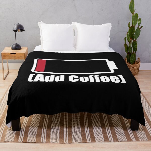 Item preview, Low Battery Warning Add Coffee designed and sold by RoguePixel.
