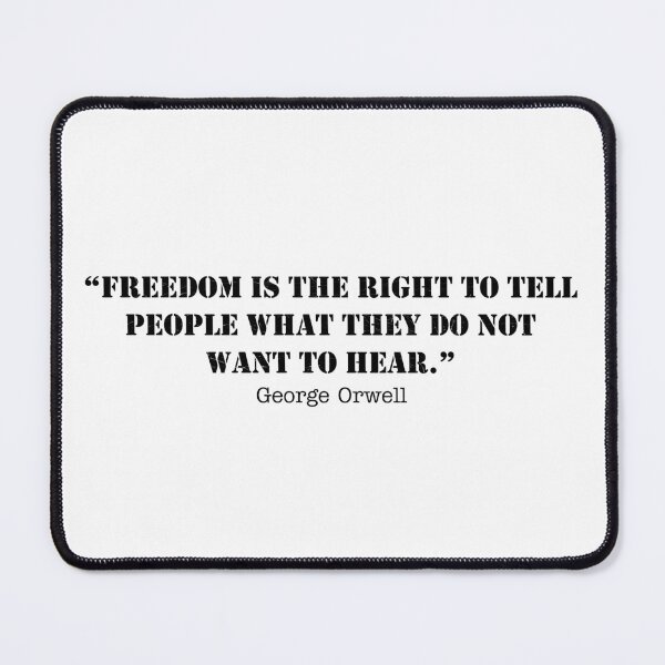 Item preview, Freedom Quotes | George Orwell designed and sold by ZMorrisDesigns.