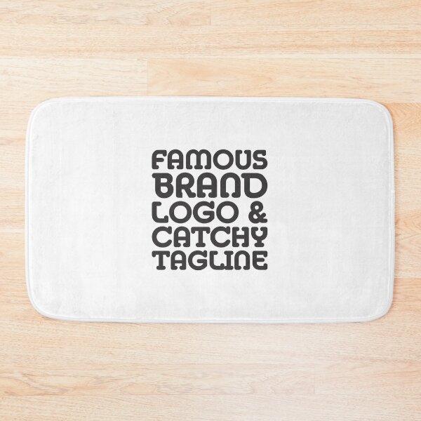 Item preview, Famous brand logo and catchy tagline designed and sold by crazycollective.