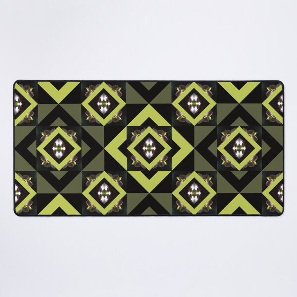Geometric Hellebore Desk Mat