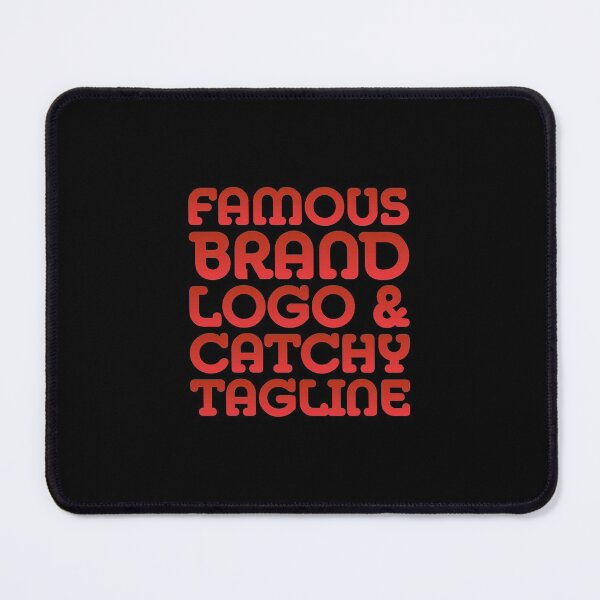 Item preview, Famous brand logo and catchy tagline designed and sold by crazycollective.