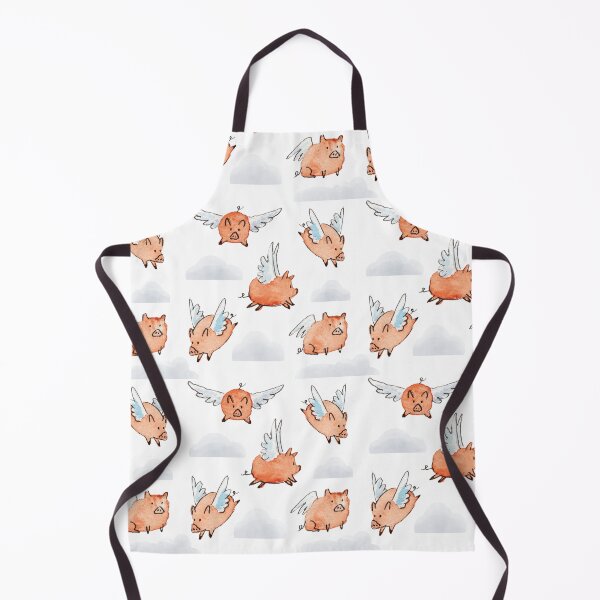 Item preview, Watercolor Flying Pig Pattern designed and sold by Brigidmalloy.