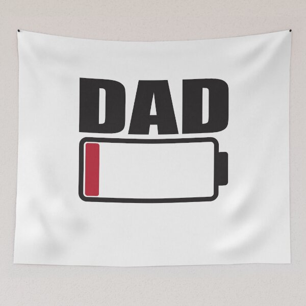 Item preview, Dad Low Battery Warning designed and sold by RoguePixel.