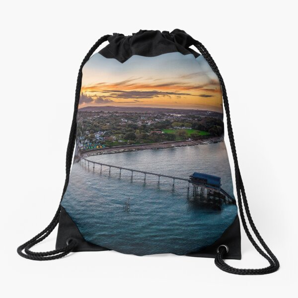 Bembridge Sunset Isle Of Wight Drawstring Bag