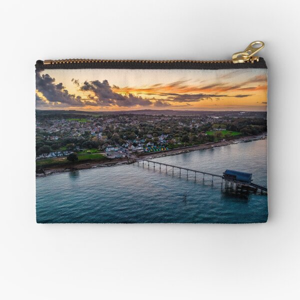 Bembridge Sunset Isle Of Wight Zipper Pouch
