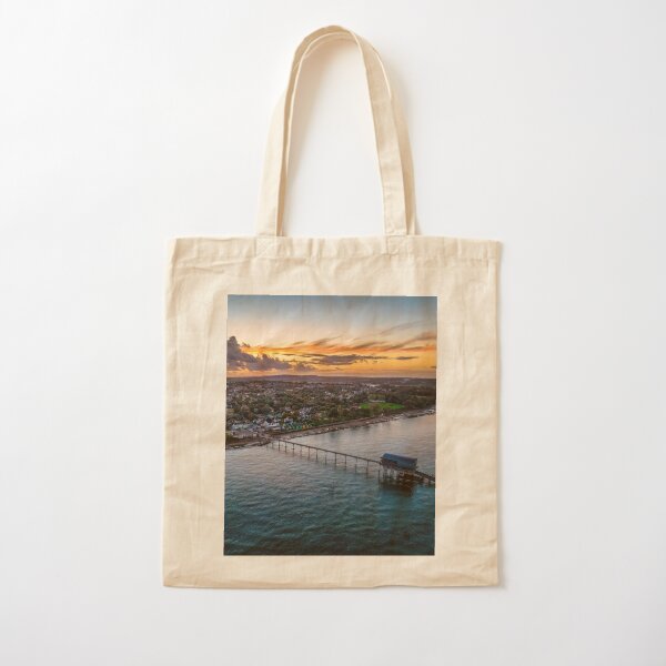 Bembridge Sunset Isle Of Wight Cotton Tote Bag