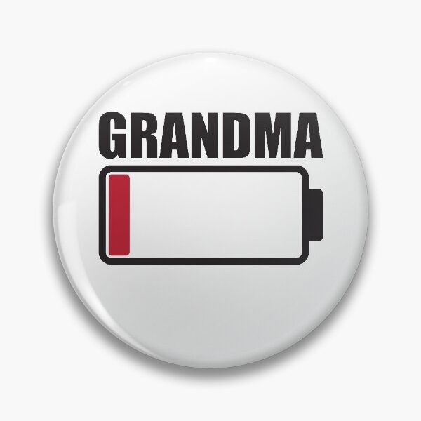 Item preview, Grandma Low Battery Warning designed and sold by RoguePixel.