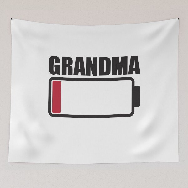 Item preview, Grandma Low Battery Warning designed and sold by RoguePixel.