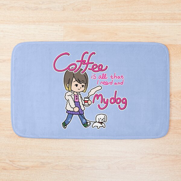 Item preview, Coffee is all that I need and my dog designed and sold by space-mandu.