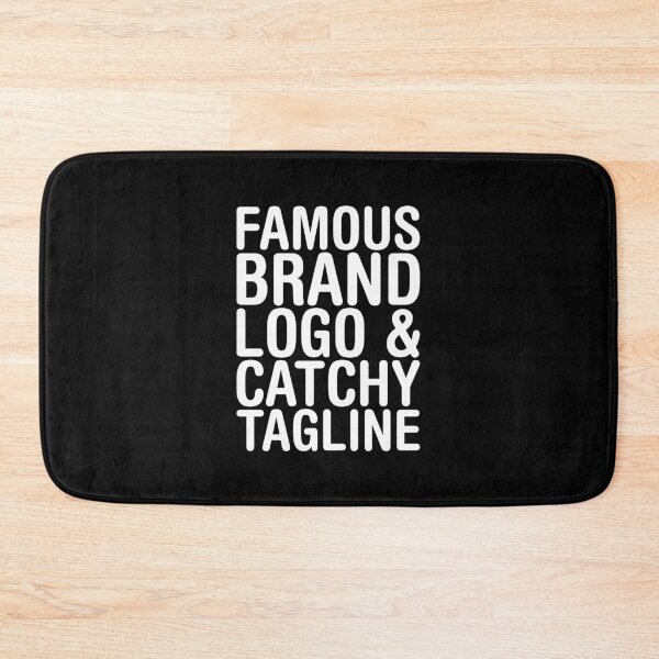 Item preview, Famous brand logo and catchy tagline designed and sold by crazycollective.
