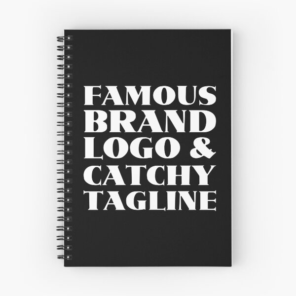Item preview, Famous brand logo and catchy tagline designed and sold by crazycollective.