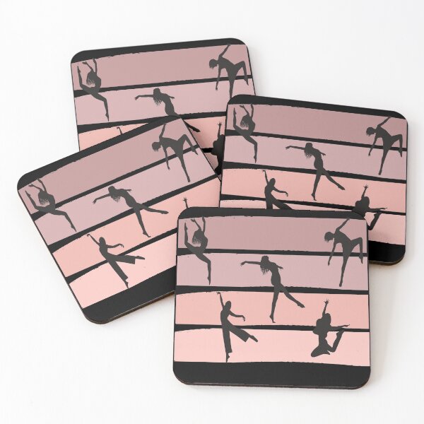 Item preview, dusty rose, retro dance design designed and sold by reka88.
