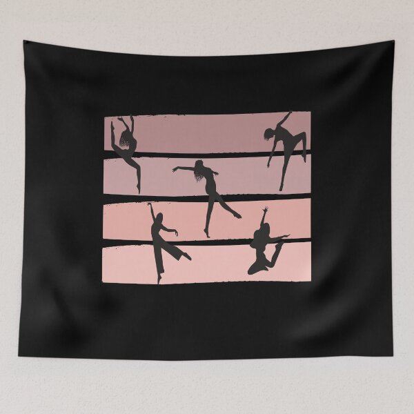 Item preview, dusty rose, retro dance design designed and sold by reka88.