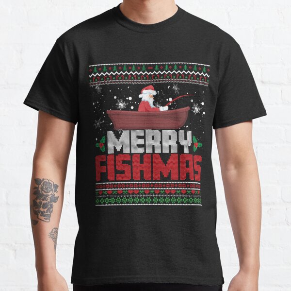 Fishing Christmas Sweater Merch & Gifts for Sale