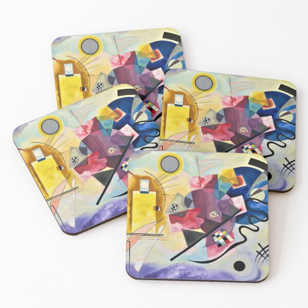 Wassily Kandinsky "Yellow-Red-Blue" Coasters (Set of 4)