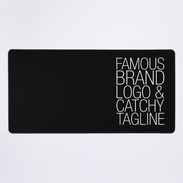 Item preview, Famous brand logo and catchy tagline designed and sold by crazycollective.