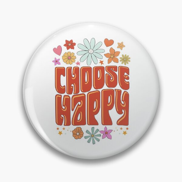 Artikelvorschau, Flower Power T-ShirtChoose Happy Retro Typography entworfen und verkauft von JoshuaRichard.