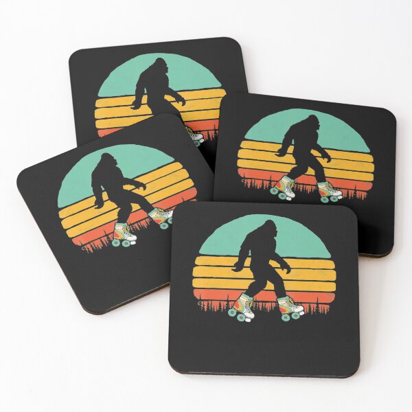 Item preview, Retro Bigfoot Roller Skating Sasquatch 80s Skater designed and sold by ReneBurkhardt.