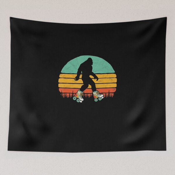 Item preview, Retro Bigfoot Roller Skating Sasquatch 80s Skater designed and sold by ReneBurkhardt.