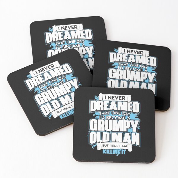 Item preview, Mens I Never Dreamed That One Day I'd Become A Grumpy Old Man Tee designed and sold by theodoros20.