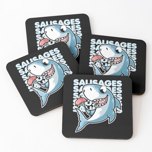 Item preview, Shark Cooking Sausages Barbecue BBQ product designed and sold by theodoros20.