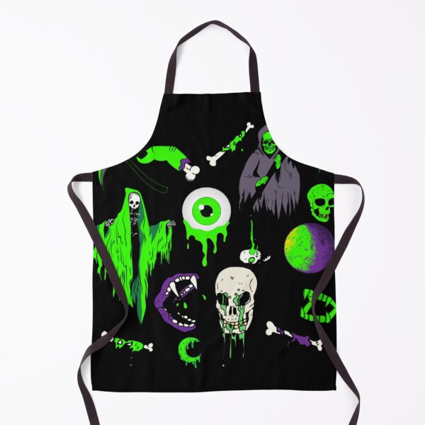 Item preview, Green Halloween Pattern designed and sold by BlkBearyDesigns.