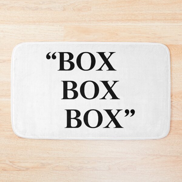 Artikelvorschau, "Box Box Box" Formel 1 Zitat entworfen und verkauft von GayanthiPerera.
