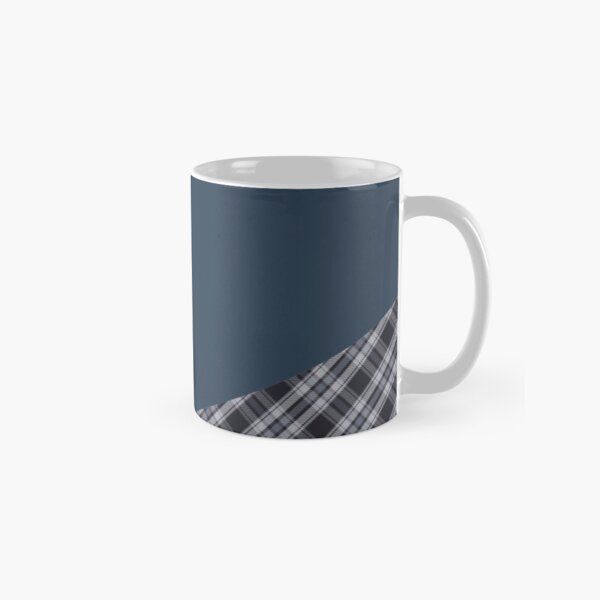 Plaid Grey Blue Classic Mug