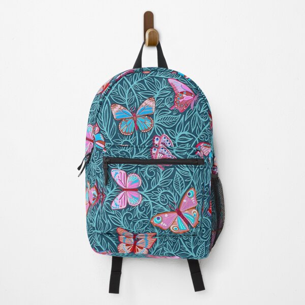 Item preview, Butterfly Art Nouveau in Pink and Blue designed and sold by micklyn.