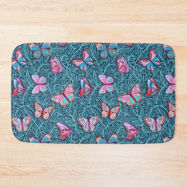 Item preview, Butterfly Art Nouveau in Pink and Blue  designed and sold by micklyn.