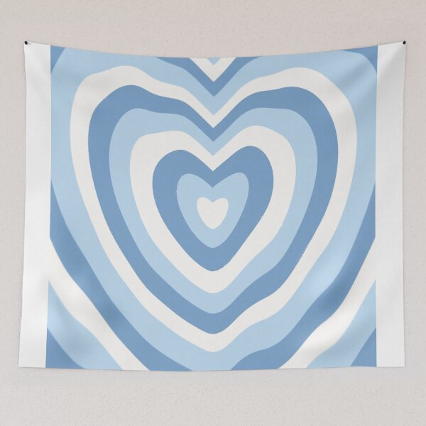 Item preview, Trandy wavy blue heart. designed and sold by Violonchella.