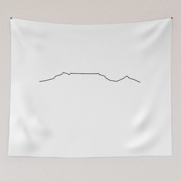 Item preview, Table mountain - minimalistic, black line drawing   designed and sold by Marlienart.