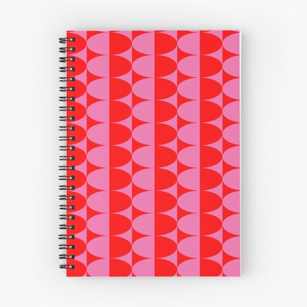 Item preview, Mid-century Retro Optical Oval Candy Pink and Red designed and sold by Octavia Soldani.