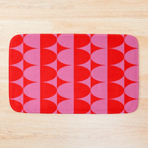 Item preview, Mid-century Retro Optical Oval Candy Pink and Red designed and sold by Octavia Soldani.