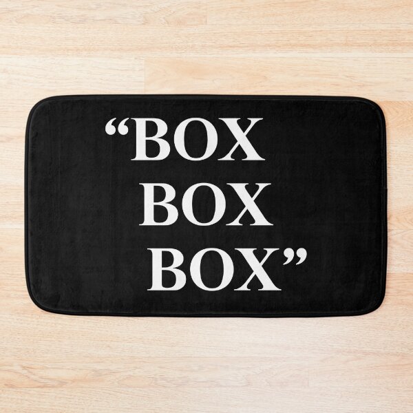 Artikelvorschau, "BOX BOX BOX" Formel 1 Zitat entworfen und verkauft von GayanthiPerera.
