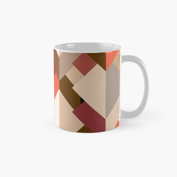 Item preview, Modern Abstract Triangles, Brown, Taupe and Orange designed and sold by Marymarice.