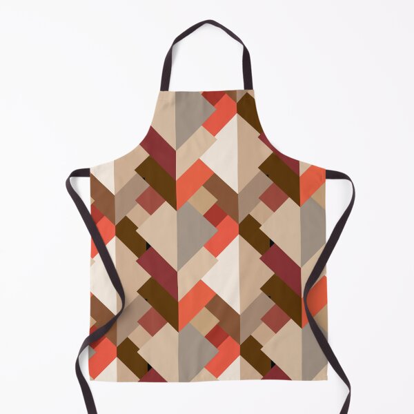 Item preview, Modern Abstract Triangles, Brown, Taupe and Orange designed and sold by Marymarice.