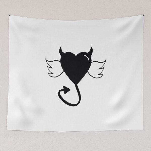 Item preview, Devil Heart With Wings - special halloween design designed and sold by mooys.