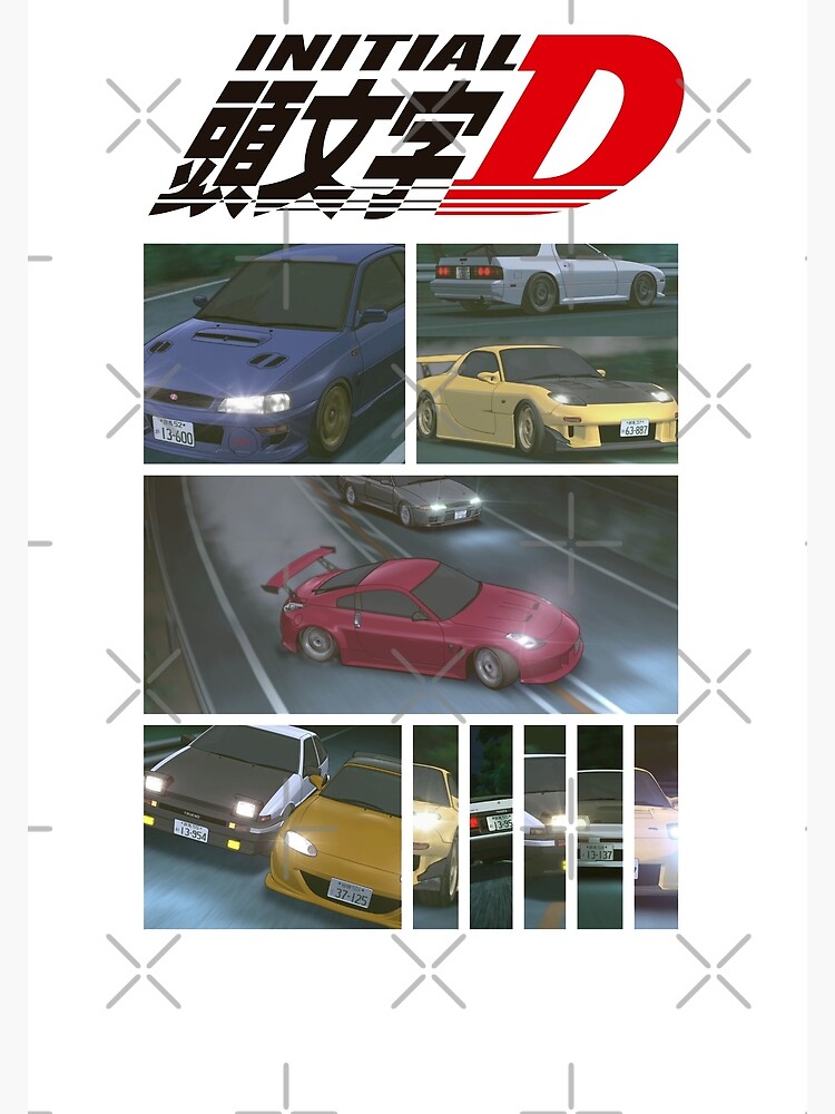 Initial D Anime Poster for Sale by GeeknGo
