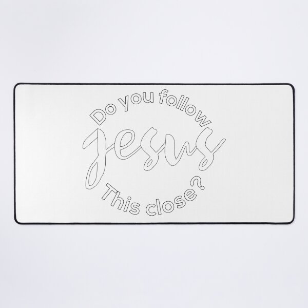 Item preview, Do you follow jesus this closely? whithe sticker- christian quotes about life  designed and sold by Raminovitch.