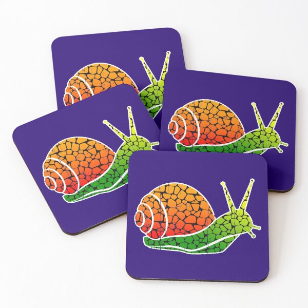 Item preview, The Snail - Mosaic Silhouette designed and sold by Happy Puppy Print On Demand.