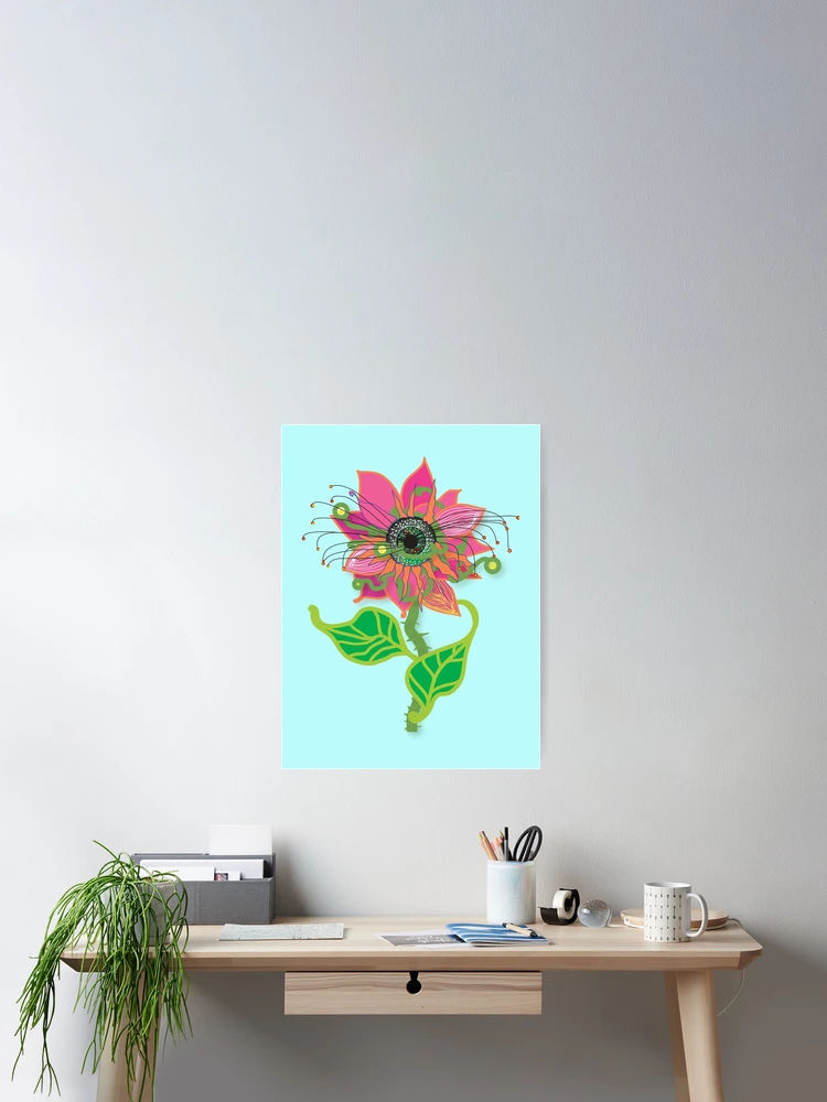 Thumbnail 2 of 3, Poster, Flower Vision designed and sold by InfinitePathArt.