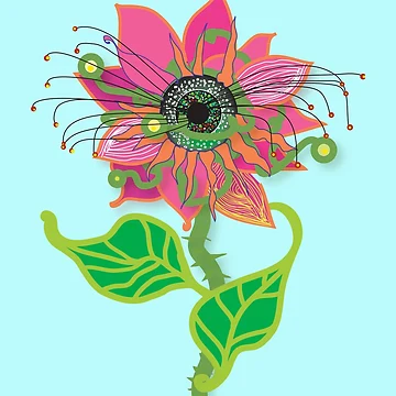 Artwork thumbnail, Flower Vision by InfinitePathArt
